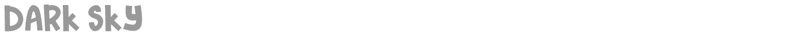 Dark Sky font preview